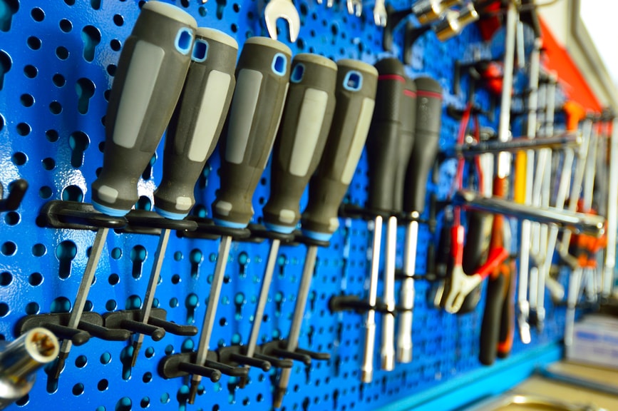 pegboard storage system