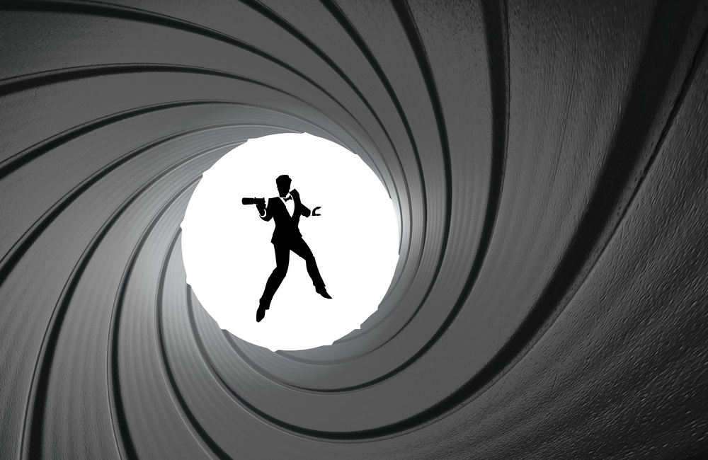 James Bond, logotipo del cañón de la pistola