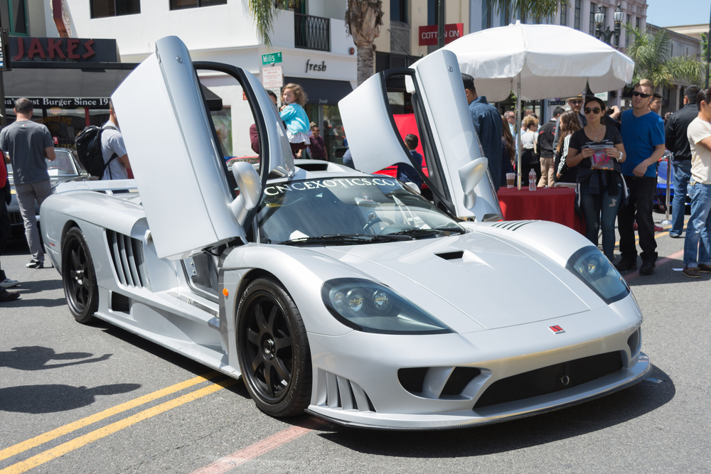 Saleen S7 car on display