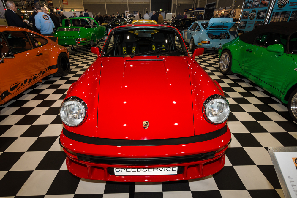  Sports car Porsche 911 3.0 SC Coupe, 1980. International Exhibition InterClassics & Topmobiel 2015