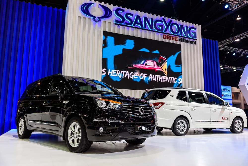 SsangYong Turismo on display at The 37th Bangkok International Motor Show : No  Boundaries Mobility on March 22, 2016 in Bangkok, Thailand.