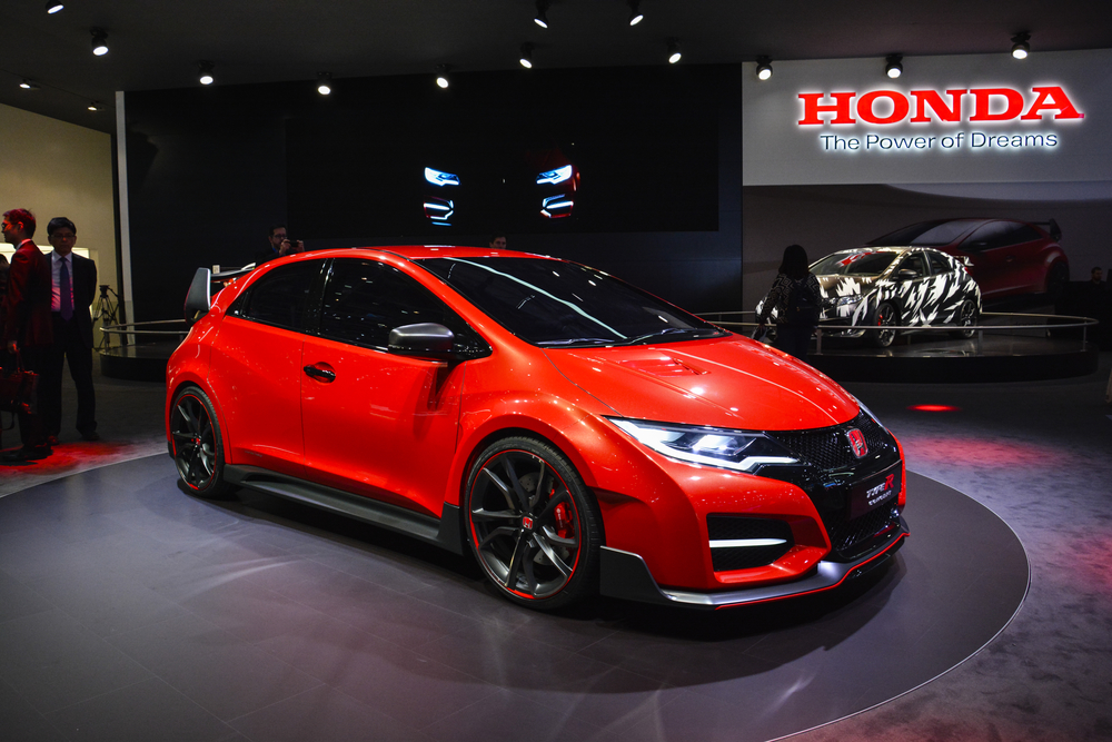 Honda Civic Type R concept car on display during the Geneva Motor Show, Geneva, Switzerland