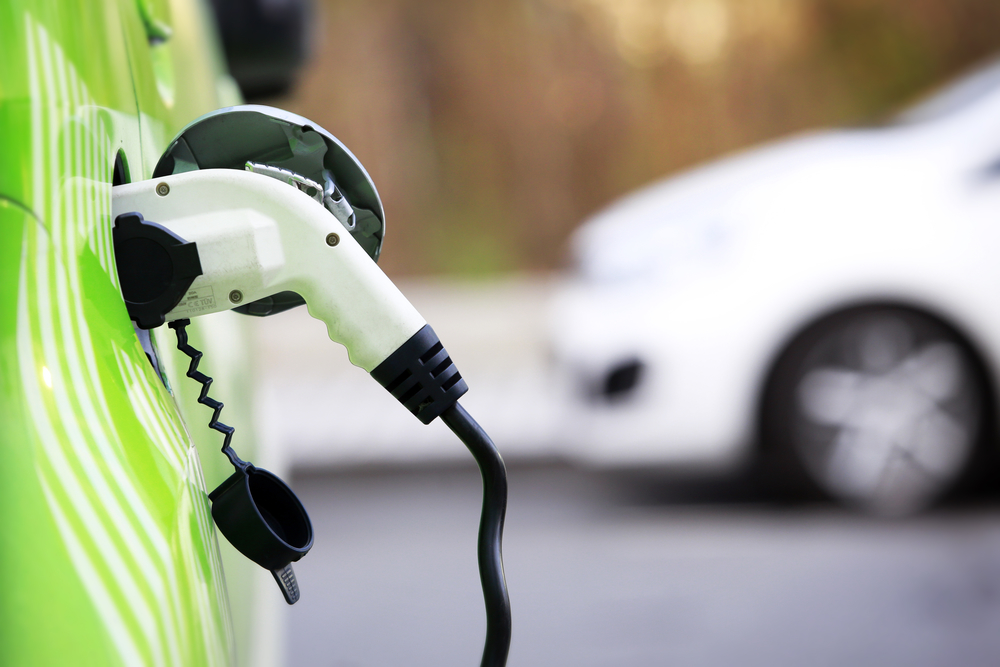 Loading energy of an electric car in Prague Czech republic