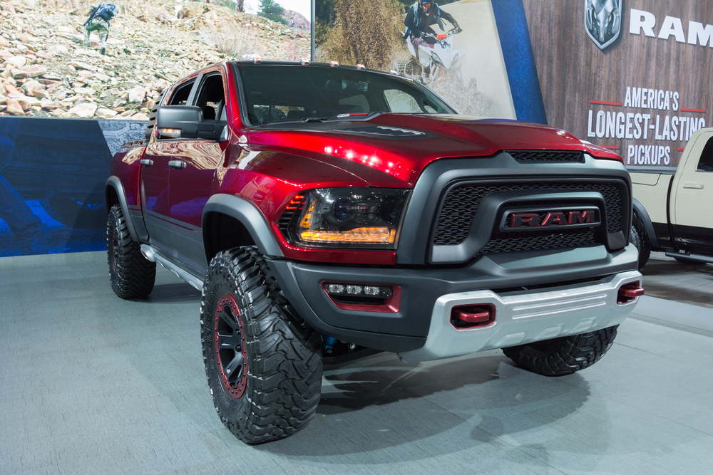 Dodge Ram on display during the Los Angeles Auto Show.