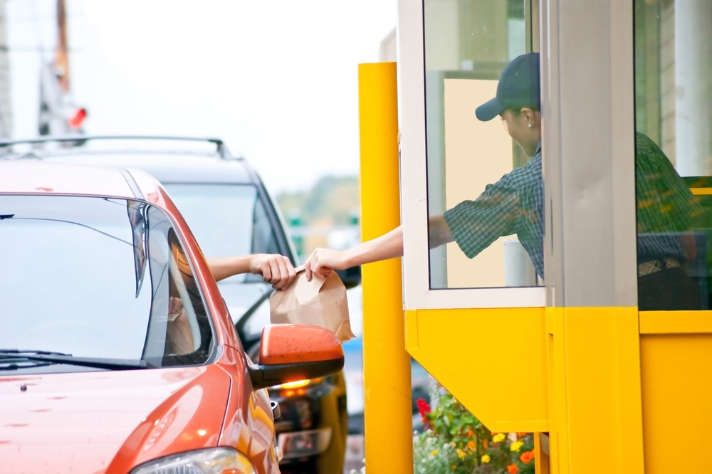 Drive thru fast food restaurant.