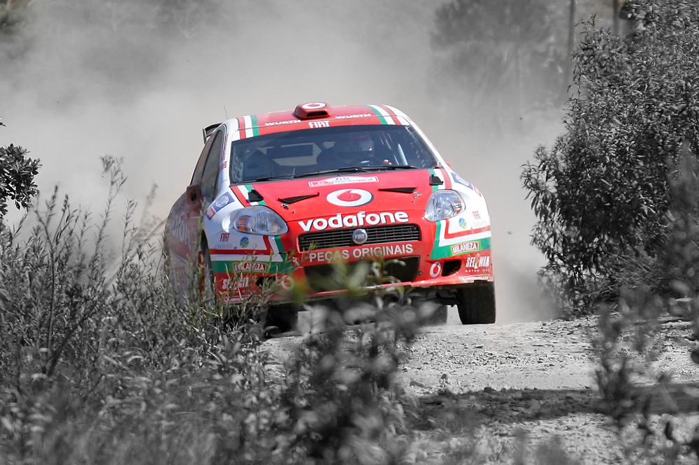 fiat world rally car racing on the Portugal Rally 2007