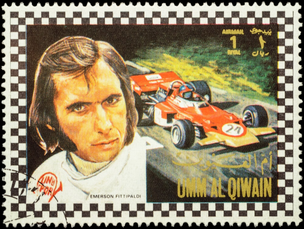 Brazilian Racing Driver Emerson Fittipaldi Stamp