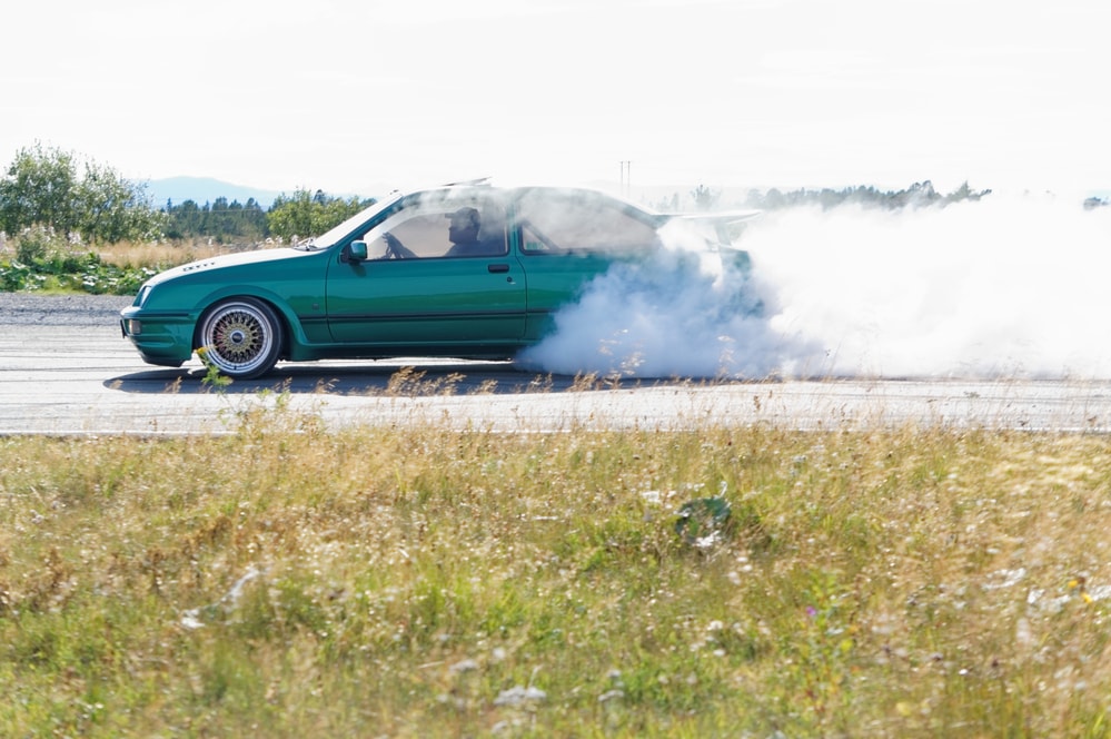 burnout racing track