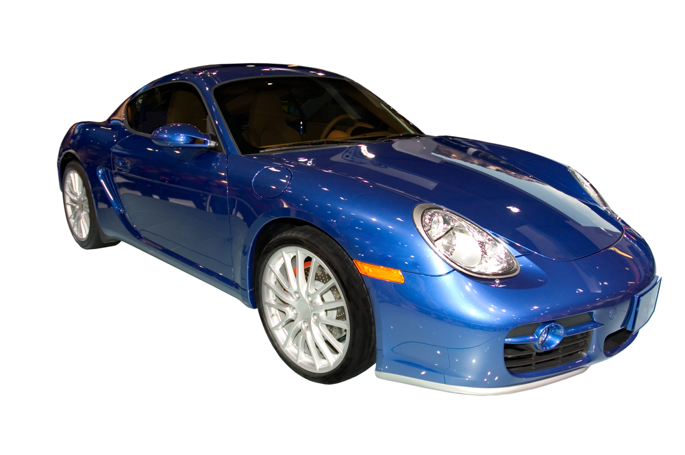 Isolated photo of the Porsche Carrera . Seen at the 2006 Detroit auto show. Many more car photos available in my gallery.