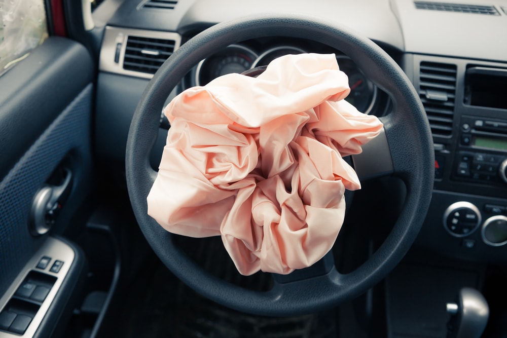 deployed takata airbag