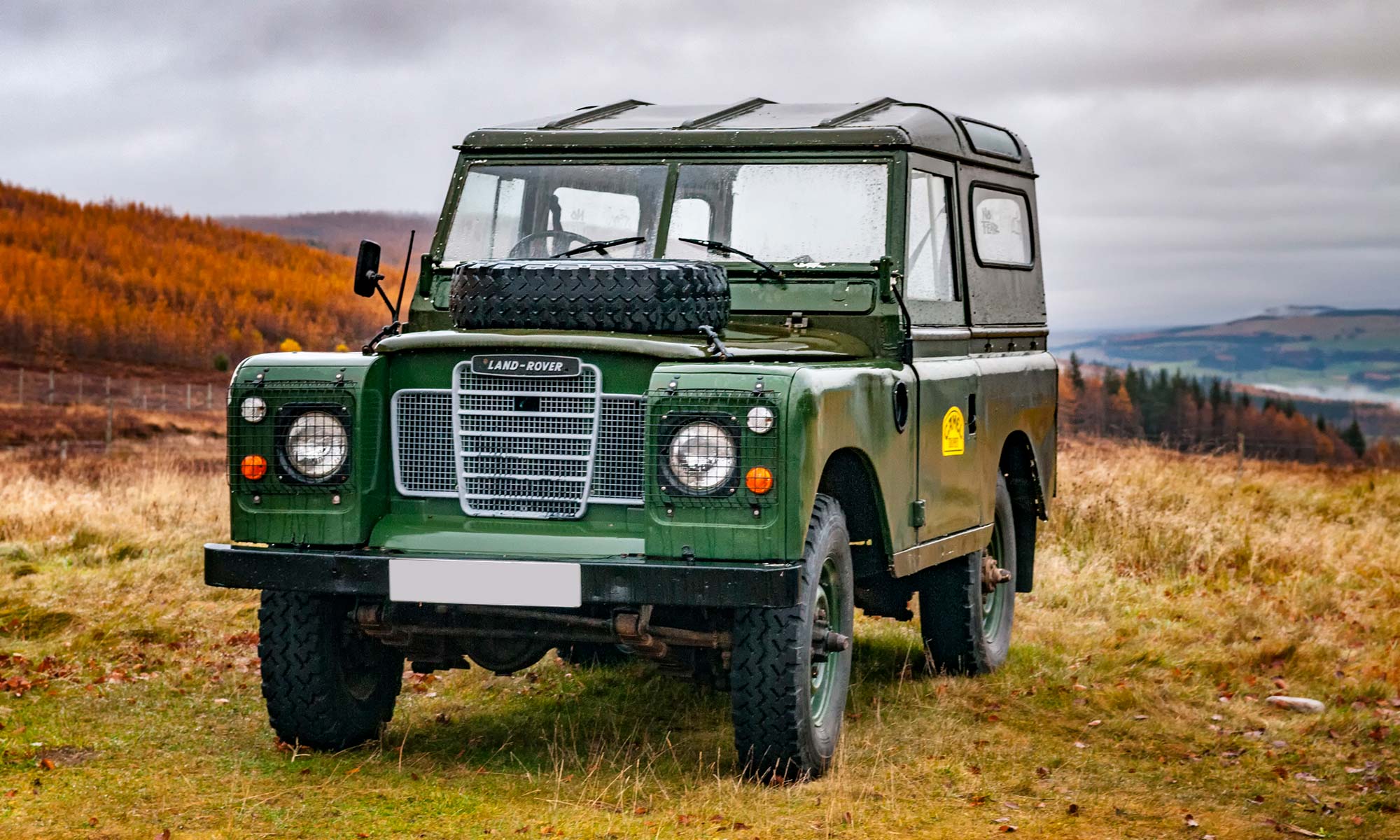 A Land Rover Defender.