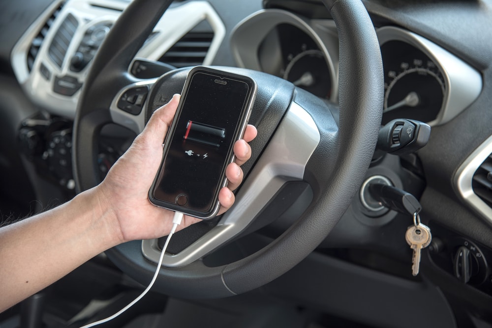 plug iphone into car