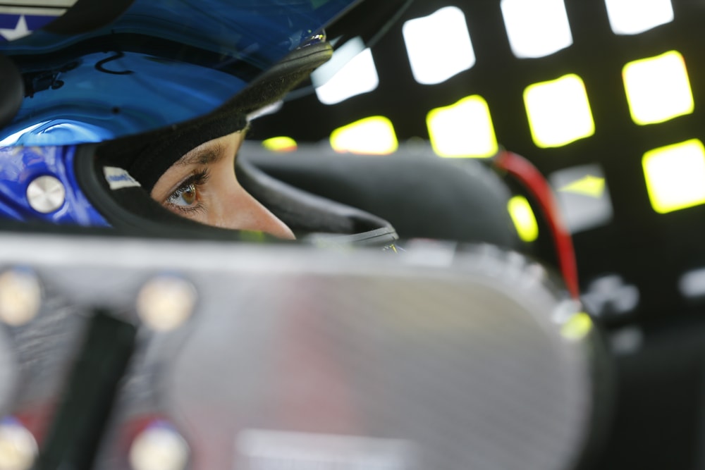 Danica Patrick inside car