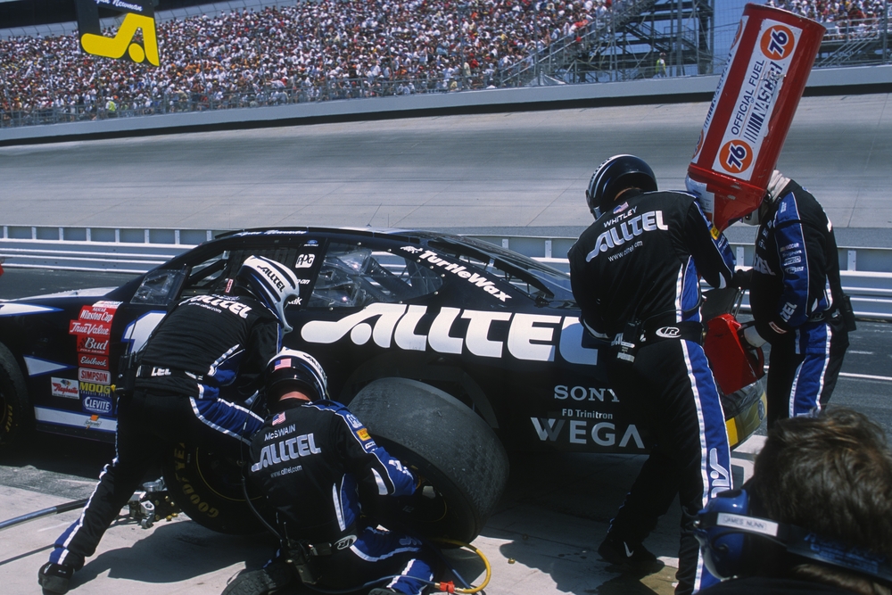 Car racing pit stop
