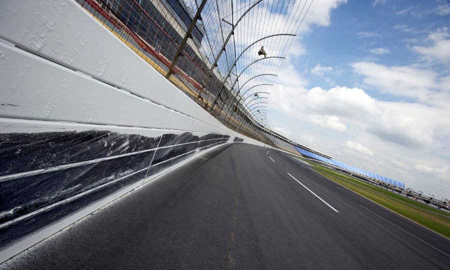 Nascar race track curve