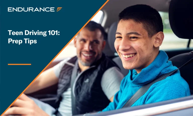 Teenage boy having driving lesson, teen driving safety tips