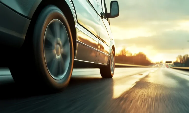 Un SUV circulando por la autopista