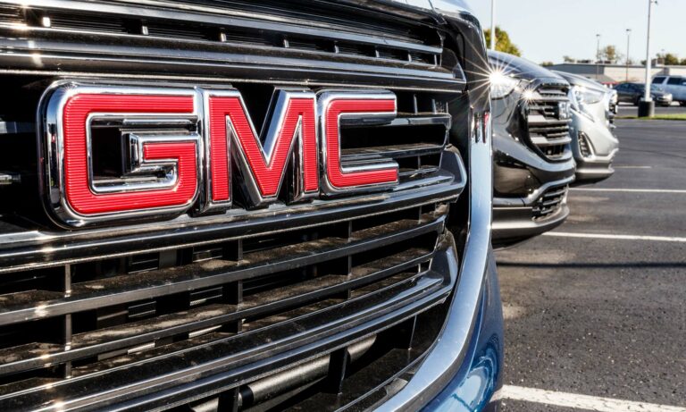 GMC vehicle grill.