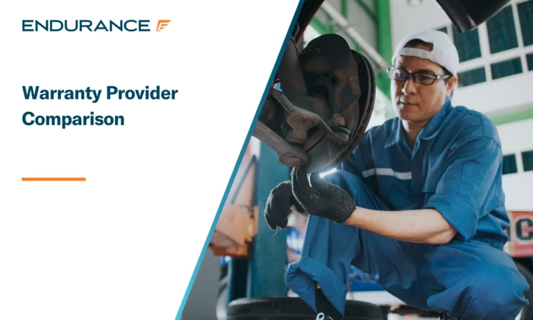 Mechanic working on brakes in a repair shop