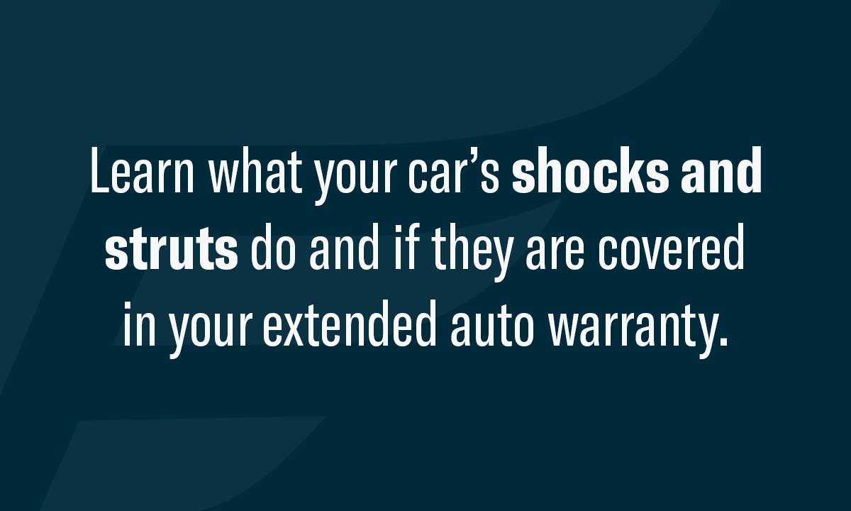 What Are Shocks & Struts And Are They Covered In An Extended Warranty