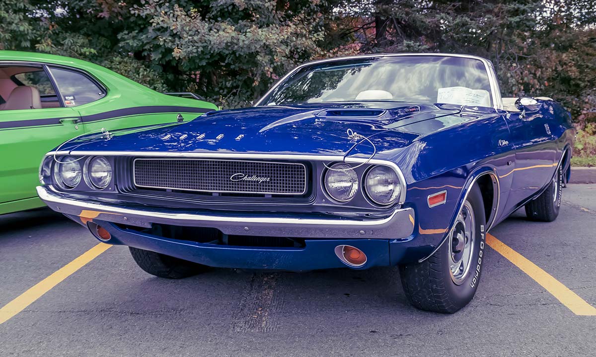 Un Dodge Challenger de 1970.