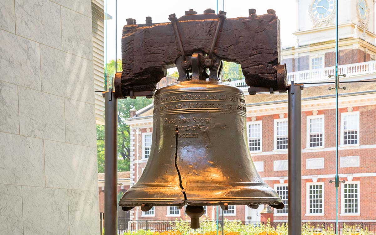 The Liberty Bell.