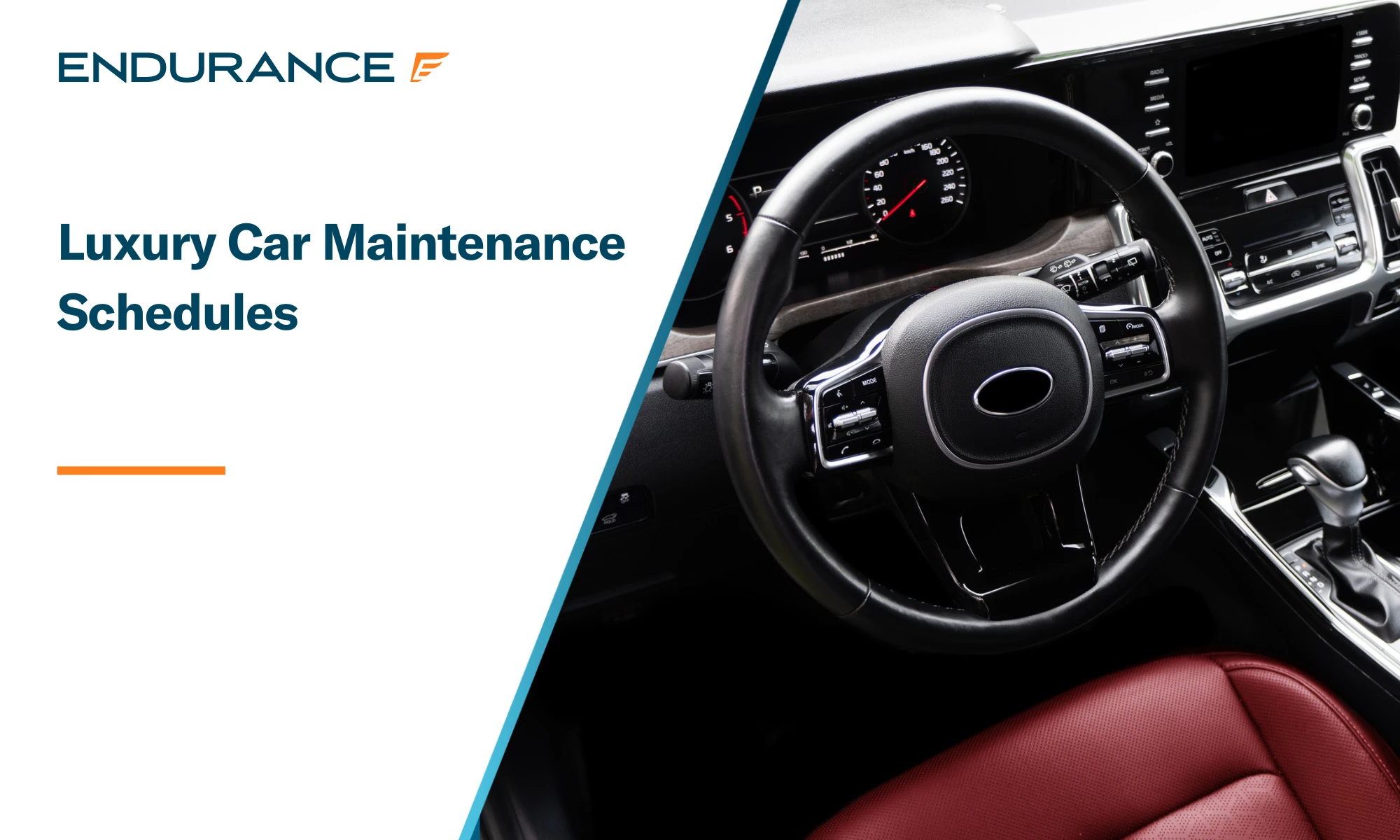 Detail view of a modern car's interior