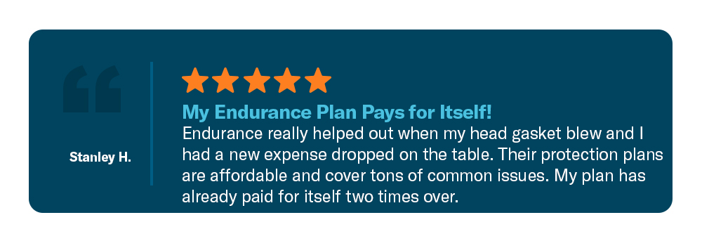 A testimonial from an Endurance customer describing their coverage plan, "pays for itself!"