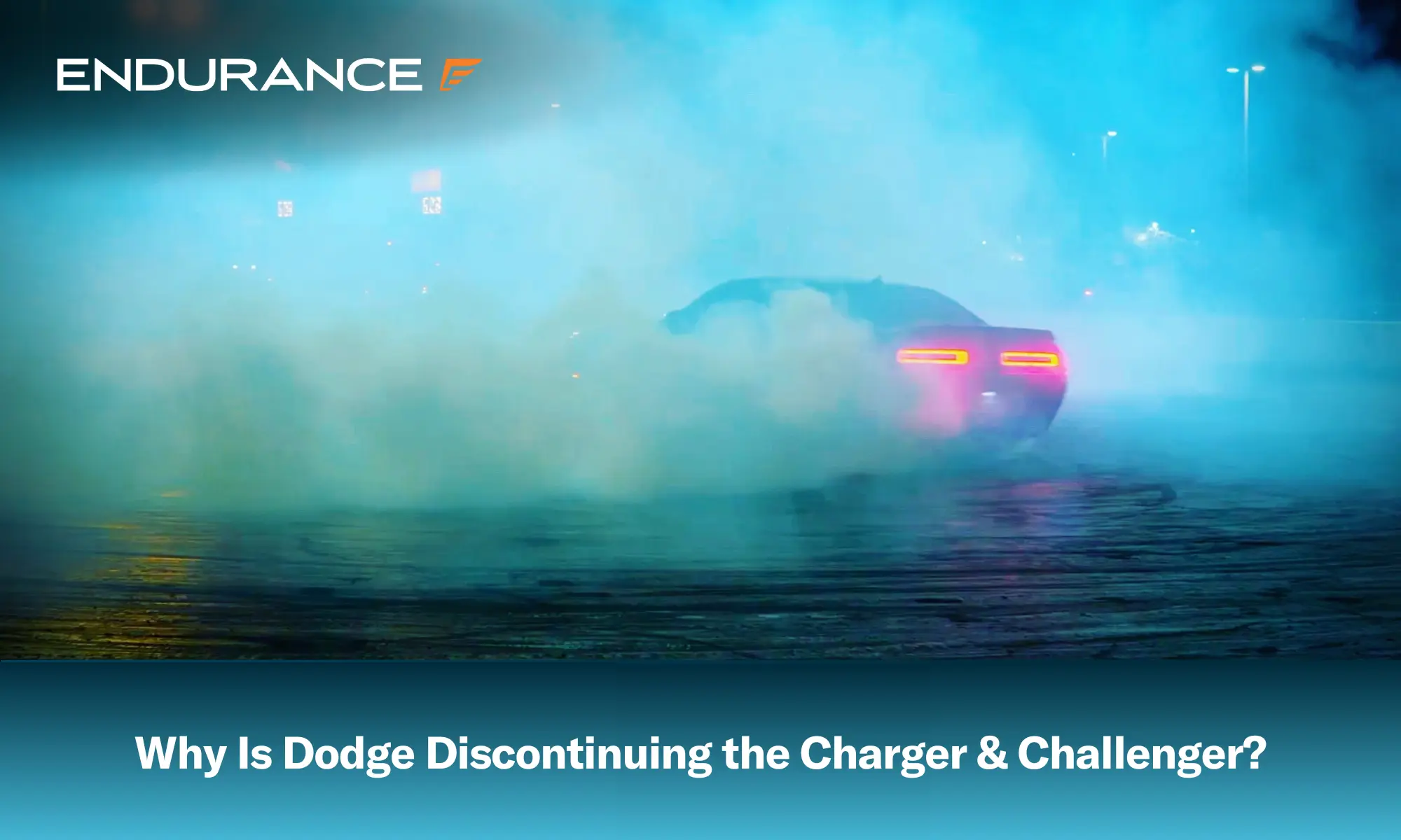 Dodge Challenger burn out