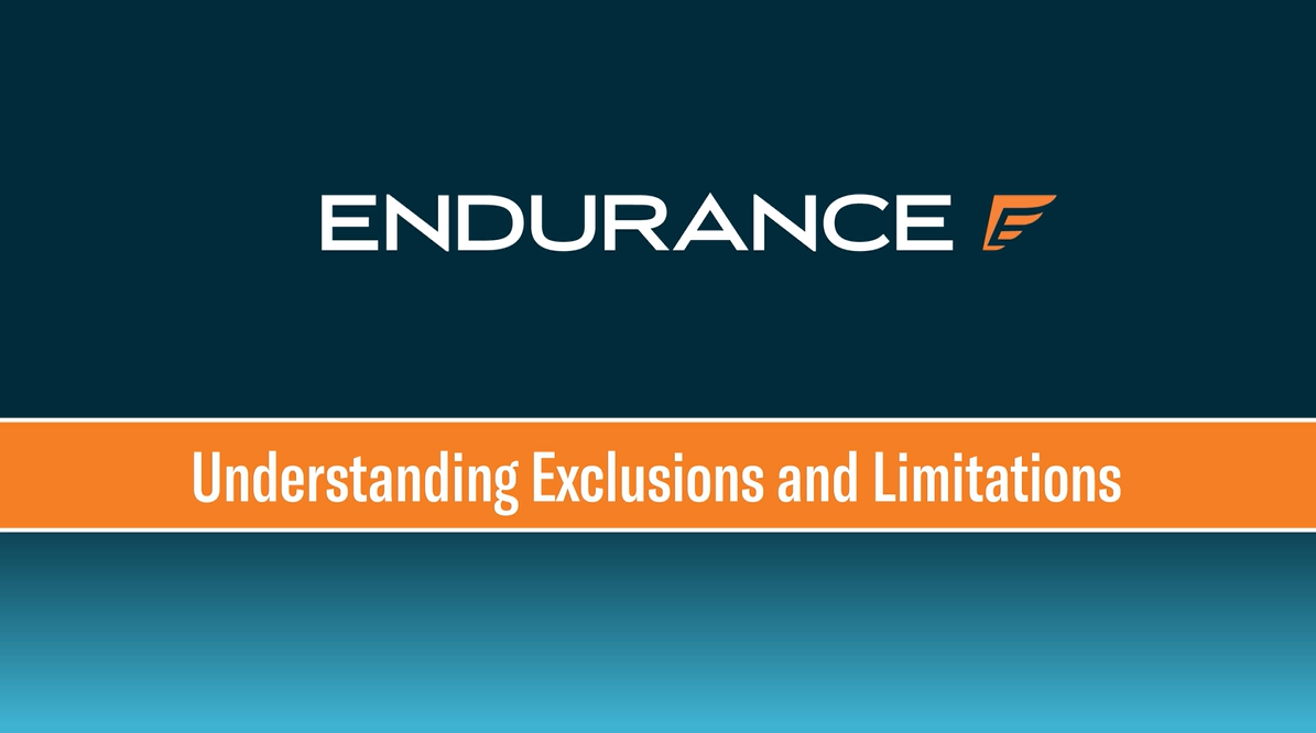 Exclusiones y limitaciones del plan Endurance
