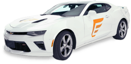 White Camaro With Endurance Logo