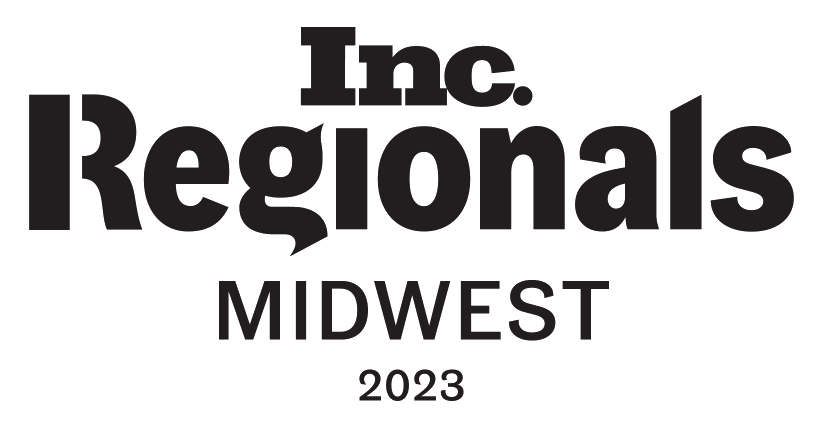Inc Regionals 2023 logo for Fastest Growing Companies in the Midwest