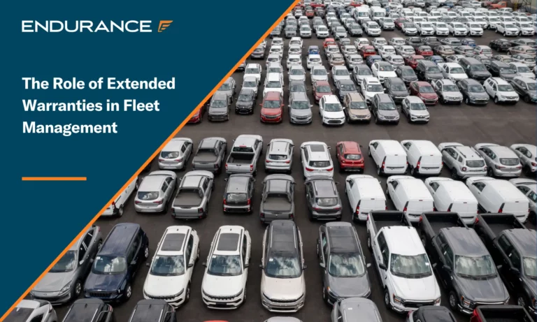 Fleet of vehicles parked in a car dealership