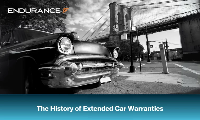Old photo of a car in New York City