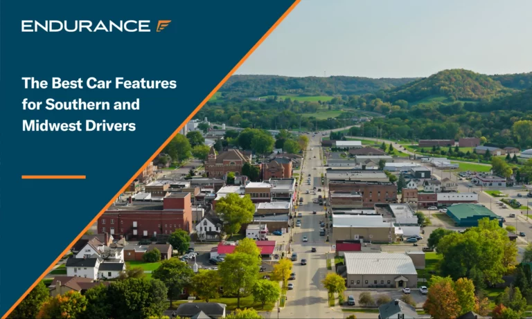 Aerial view of a typical midwestern town