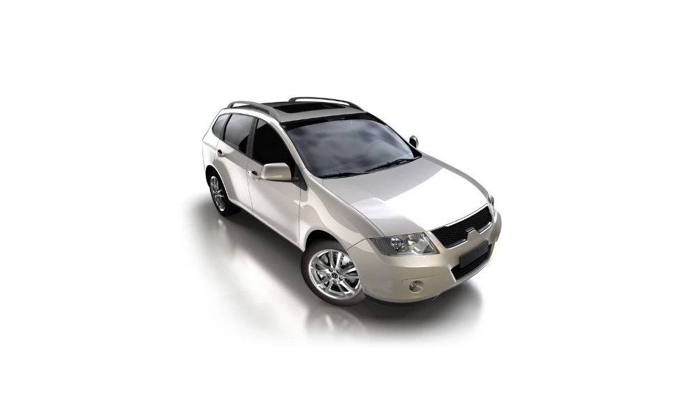 A gray colored Volvo XC90