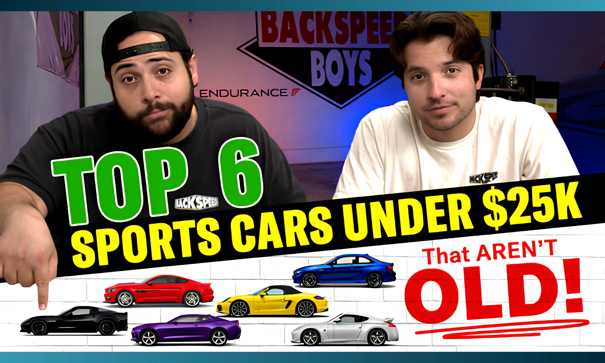 The Backspeed Boys list the top 6 sports cars under $25K
