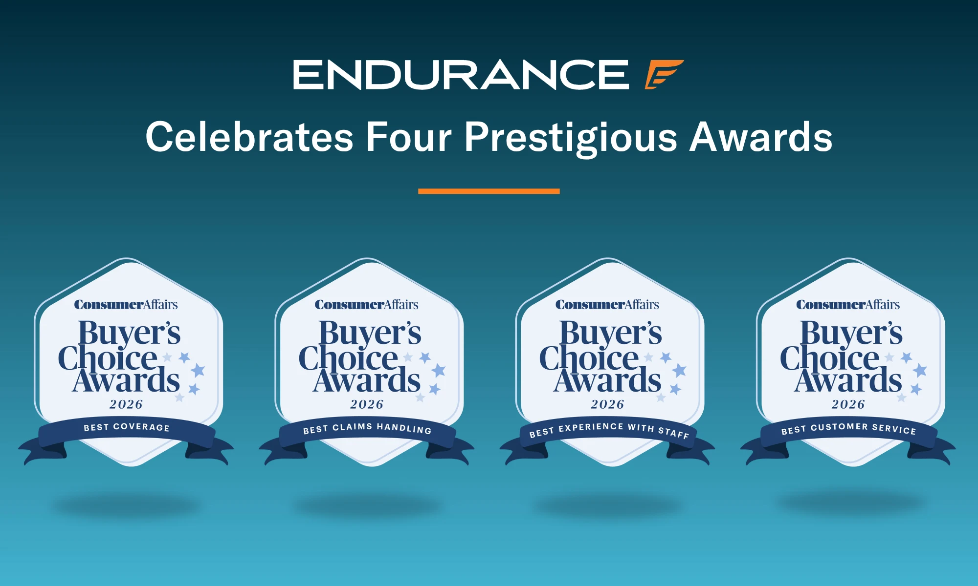 Endurance gana cuatro premios de elección del comprador en 2026.