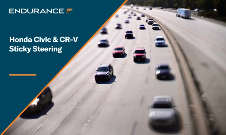 Cars traveling on a freeway, learn about the Honda sticky steering issue