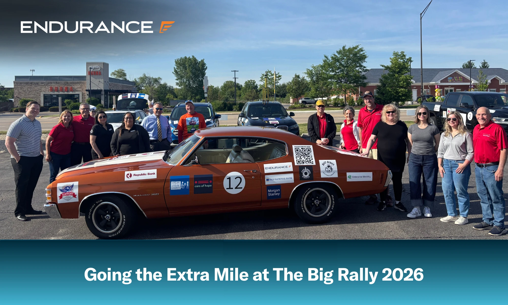 Endurance sponsors rally car charity event