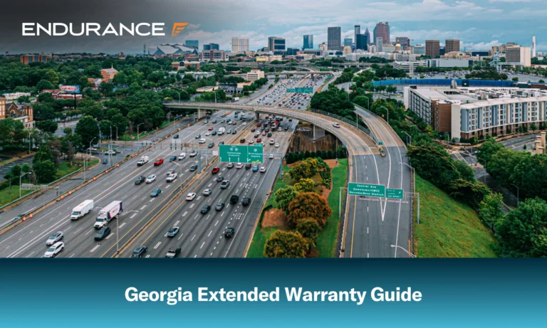 Traffic at the Interstate I-20, I-75, I-85 Interchange in Atlanta, Georgia extended warranty guide