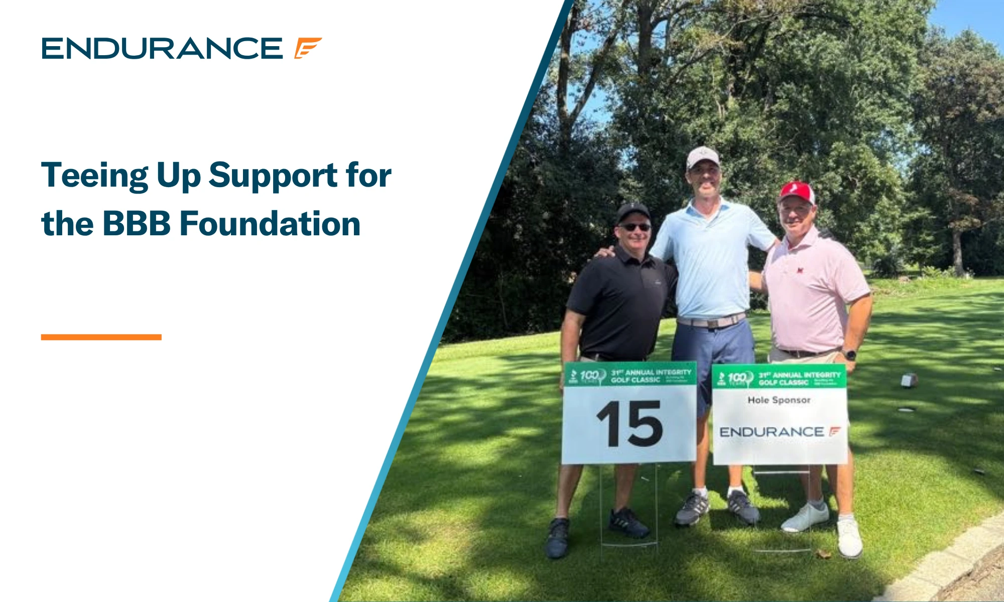 Endurance sponsors the 2026 BBB Integrity Golf Classic